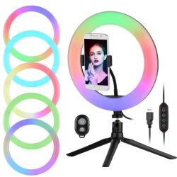 Lampa Ring Light Circulara Led RGB 18"