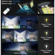 Lampa solara 30w tripla de perete cu senzor de lumina si miscare cu telecomanda