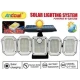 Lampa solara Andowl Q TY300 cu 5 casete 300 LED pentru exterior