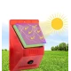 Lampa solara cu alarma pentru protectie cu senzor de miscare telecomanda rosie