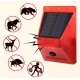 Lampa solara cu alarma pentru protectie cu senzor de miscare telecomanda rosie