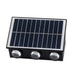 Lampa solara de perete 6 LED lumina calda