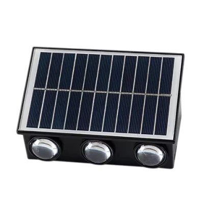 Lampa solara de perete 6 LED lumina calda