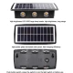 Lampa solara de perete 6 LED lumina calda