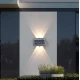 Lampa solara de perete 6 LED lumina calda
