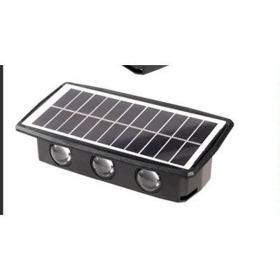 Lampa solara de perete 6 LED lumina calda