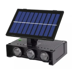 Lampa solara de perete 6 LED lumina RGB multicolora
