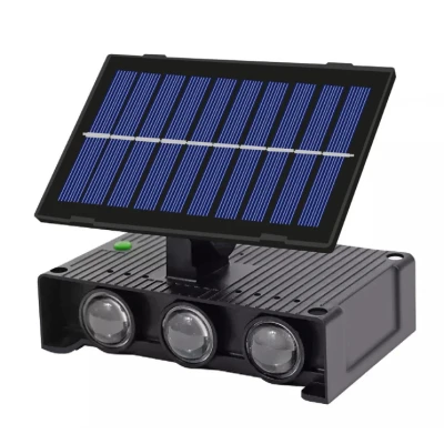Lampa solara de perete 6 LED lumina RGB multicolora