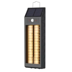 Lampa solara de perete de 18W model HW 668 2 neagra cu carlig