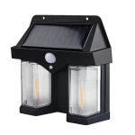 Lampa solara de perete dubla CB 228 AX cu senzor de miscare