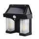 Lampa solara de perete dubla CB 228 AX cu senzor de miscare