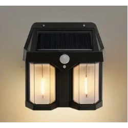 Lampa solara de perete dubla CB 228 AX cu senzor de miscare