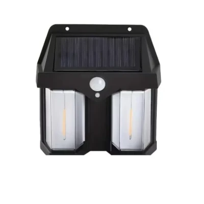 Lampa solara de perete dubla CB 228 AX cu senzor de miscare