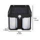 Lampa solara de perete dubla CB 228 AX cu senzor de miscare