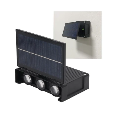 UB Lampa Solara de Perete Dubla cu Panou Solar 6 LED