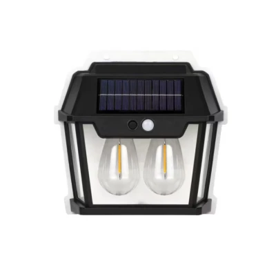 Lampa solara de perete HW 999-2W cu led inductie si senzor miscare