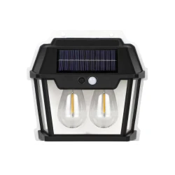 Lampa solara de perete HW 999-2W cu led inductie si senzor miscare