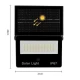 Lampa solara de perete IP67 cu 126 LED pentru exterior CB LD180 126