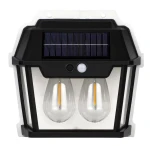 Lampa Solara de Perete Q D1522 Cu 2 becuri LED pentru exterior cu senzor de miscare si lumina