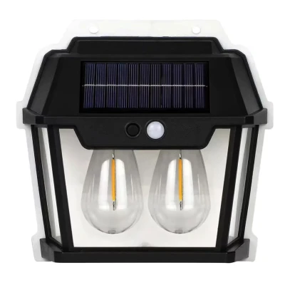 Lampa Solara de Perete Q D1522 Cu 2 becuri LED pentru exterior cu senzor de miscare si lumina