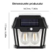 Lampa Solara de Perete Q D1522 Cu 2 becuri LED pentru exterior cu senzor de miscare si lumina