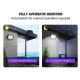 Lampa solara de perete Sl F120 6 x COB LED putere 25W 5000K cu panou solar senzor miscare Neagra