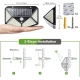 UB Lampa solara de perete ULTRA 100 LEDuri BK-100