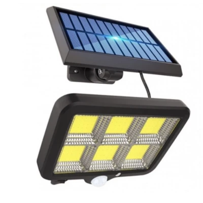 Lampa solara LED 120COB F120 senzor de miscare 40W cu 6 casete