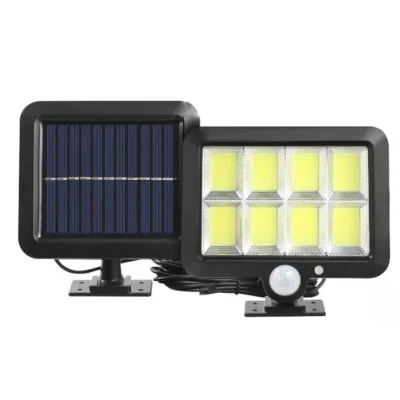 Lampa solara LED 120COB F120 senzor de miscare cu 8 casete