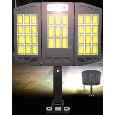 Lampa solara LED cu senzor de miscare 10000 Lm TRIPLA COB