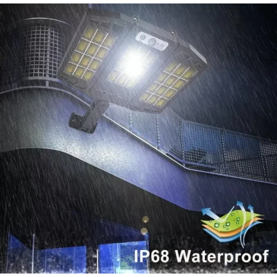 Lampa solara LED cu senzor de miscare 10000 Lm TRIPLA COB