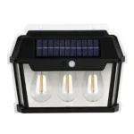 Lampa solara LED de perete cu 3 becuri Senzor de miscare Andowl Q D1640