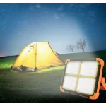 Lampa solara portabila de lucru LED 200W cu USB IP65 Galben