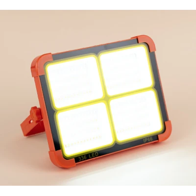 Lampa solara portabila de lucru LED 200W cu USB IP65 Galben