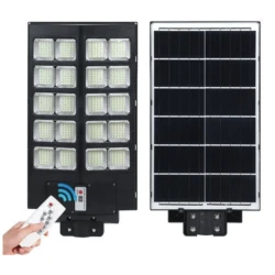 Lampa solara stradala 600W DUBLA senzor de lumina telecomanda 480 led 