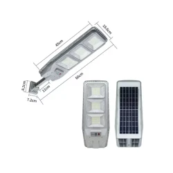Lampa solara stradala cu senzor de miscare telecomanda 100W cu 3 casete Model JG 803