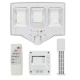 Lampa solara stradala cu telecomanda JG 703 cu 3 casete 108 LED 6000K senzor de miscare 100W