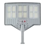 Lampa solara stradala cu telecomanda JG 712 cu 12 casete 108 LED 6000K senzor de miscare 200W