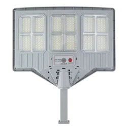 Lampa solara stradala cu telecomanda JG 712 cu 12 casete 108 LED 6000K senzor de miscare 200W