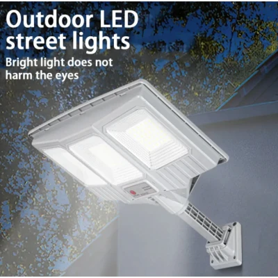 Lampa solara stradala cu telecomanda JG 712 cu 12 casete 108 LED 6000K senzor de miscare 200W