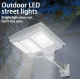 Lampa solara stradala cu telecomanda JG 712 cu 12 casete 108 LED 6000K senzor de miscare 200W