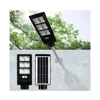 Lampa solara stradala JORTAN LED 300W cu panou fotovoltaic cu 6 casete