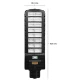 Lampa solara stradala putere 800W cu telecomanda JT9800