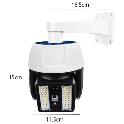 Lampa solara tip camera HW51182 66 SMD LED senzor telecomanda