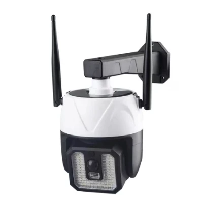 Lampa solara tip camera supraveghere falsa CCTV cu senzor si 2 antene