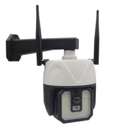 Lampa solara tip camera supraveghere falsa CCTV cu senzor si 2 antene
