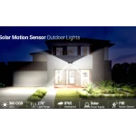 Lampa Solara Tripla 6 Led Cob Cu Senzor De Miscare Telecomanda 