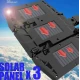 Lampa Solara Tripla 6 Led Cob Cu Senzor De Miscare Telecomanda