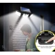 Lampa Solara Tripla cu Panou Solar Incorporat 74 LED SMD Reglabila 360 grade FL 1725A