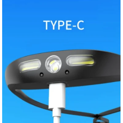 Lanterna Cap Frontala Andowl QTD160 Banda Flexibila LED XPG COB Senzor 